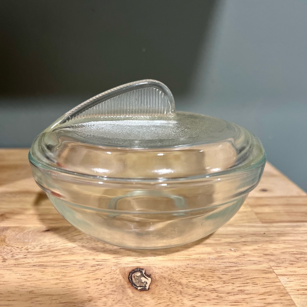 Vintage MCM KIG Indonesia Glass Dish Jar